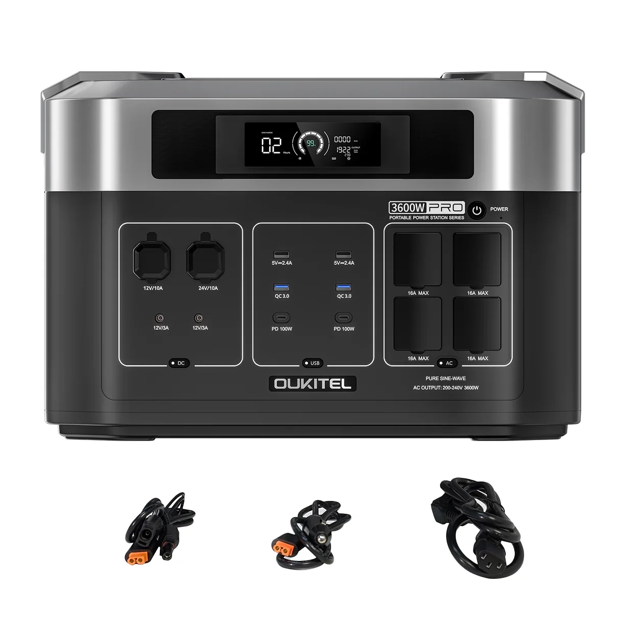 Зарядна станція OUKITEL BP2000 Pro (3600W/2048Wh/LiFePO4)